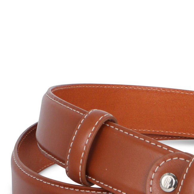 Natural Brown Leather Belt