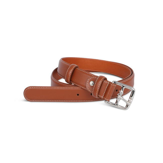 Natural Brown Leather Belt