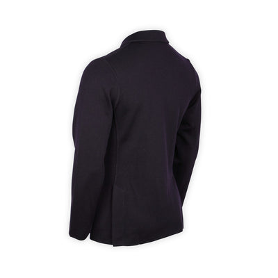 Double-Breasted Blazer - Merino Wool Knitted Finished Sleeves