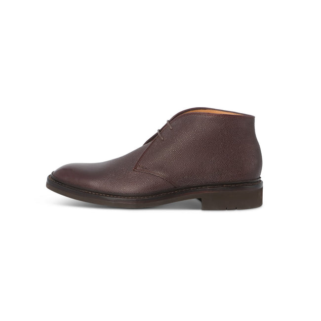 Chukka Boots - GENÊT Grained Leather & Ravel Rubber Soles Lace-Ups