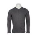 T-Shirt - Tunisian Cotton & Cashmere Crew Neck Three Buttons Long Sleeves