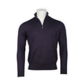 Sweater - Cashmere & Silk Zipped Mock Neck