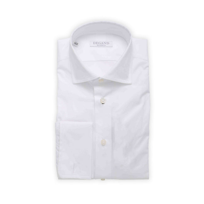 Shirt - Cotton Stretch Double Cuff Italian Collar