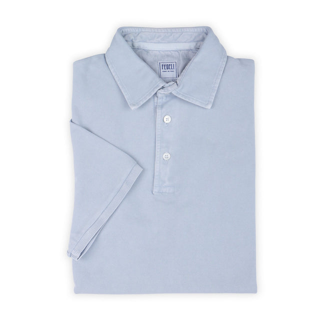 Polo Piqué Frosted Plain Colour Cotton Short Sleeves