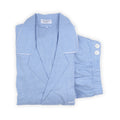 Pajamas - Plain With Piping Shirt Long Sleeves Buttoned + Pants Cotton & Cashmere