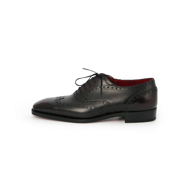 Oxfords WING TIP Patinated Leather Lace-Ups