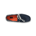 Braided Lace Loafers in Navy Rubber