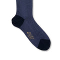 Oxford Blue and Light Blue Scotland Thread Long Socks