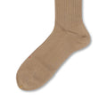 Plain Beige Scotland Thread Long Socks
