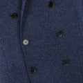 Mottled Blue Double Breasted Wool Jacket
