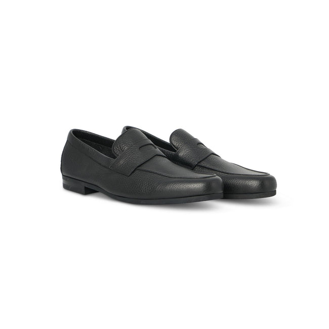 Loafers - THORNE Grained Leather & Rubber Soles + Apron 