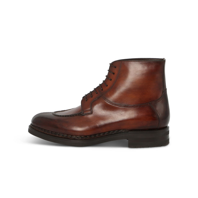 COLIN Boots in Brown Leather - Rubber Sole