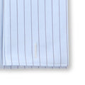 Striped Light Blue and Navy Double Cuff Shirt