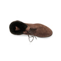Colin Fur-Lined Boots in Brown Suede
