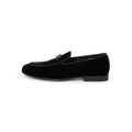 Belgian Shoes Loafers in Black Velvet