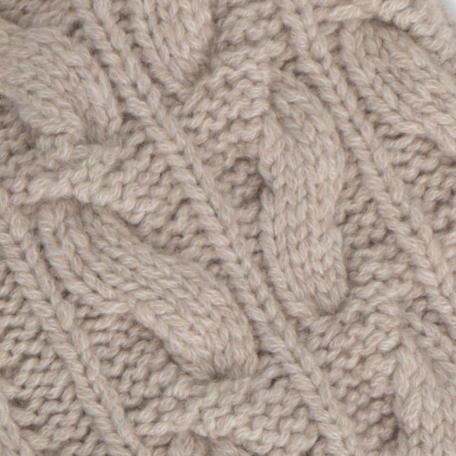 Cable Knit Sweater - Cashmere Zipped 