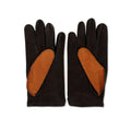 Driving Gloves - Berca Peccary Suede & Silver Steering Wheel 