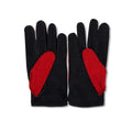 Driving Gloves - Berca Peccary Suede & Silver Steering Wheel 