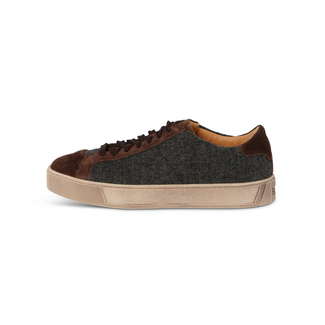 CLEANIC Sneakers in Brown and Grey Suede