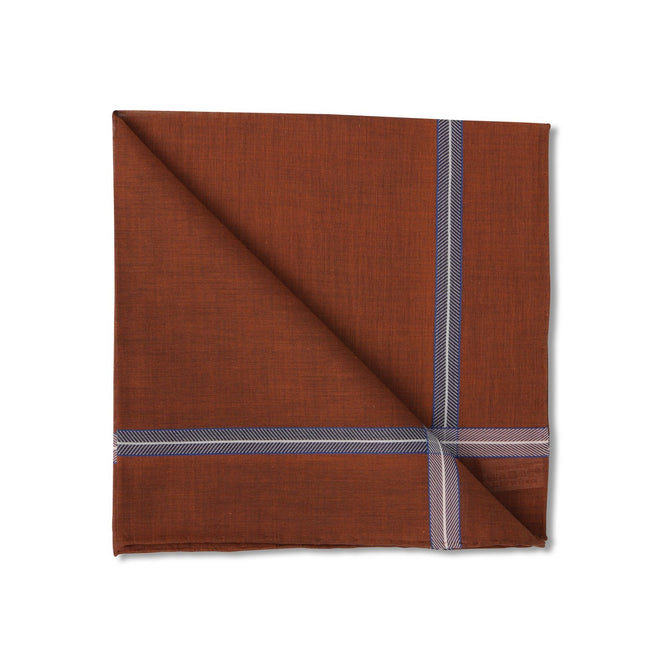 Herringbone 41cm Light Brown Handkerchief