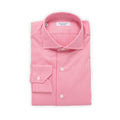 Shirt - Vichy Pattern Cotton Single Cuff Italian Collar 