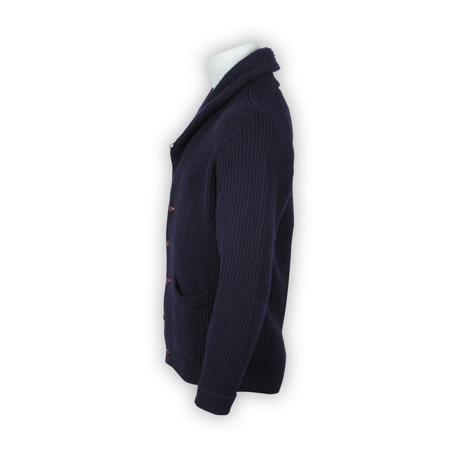 Cardigan Plain Colour New Lambswool Buttoned Shawl Collar 