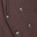 Jacket Knitted Plain Colour 6 Buttons Double Breasted