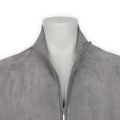 Bomber Jacket - Suede, Cashmere & Silk Zipped