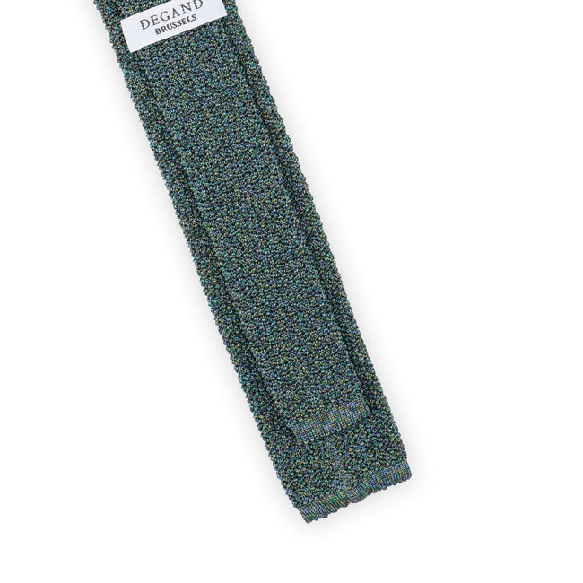 Tie - Tricolor Knitted Silk Square Cut