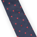 Tie - Hearts Embroidered Silk 