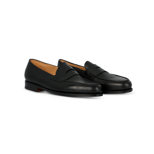 Loafers - LOPEZ Moorland Grained Leather & Single Leather Soles + Apron 