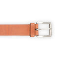Belt - Smooth Leather Without Stitches Silver Buckle