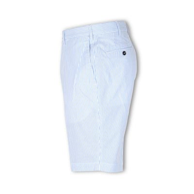 Bermuda Shorts - Striped Seersucker Cotton 