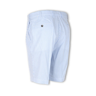 Bermuda Shorts - Striped Seersucker Cotton 