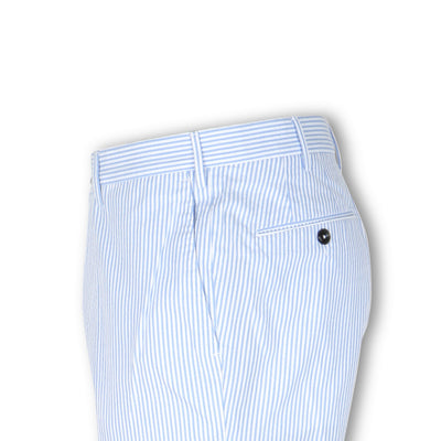 Bermuda Shorts - Striped Seersucker Cotton 