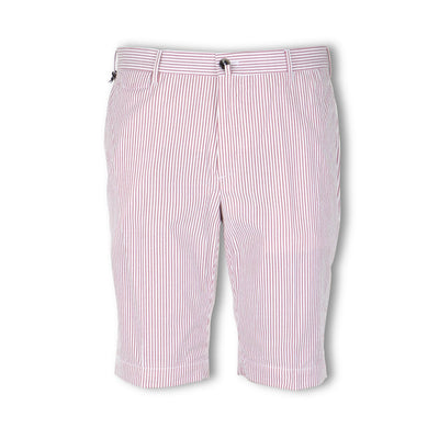 Bermuda Shorts - Striped Seersucker Cotton 