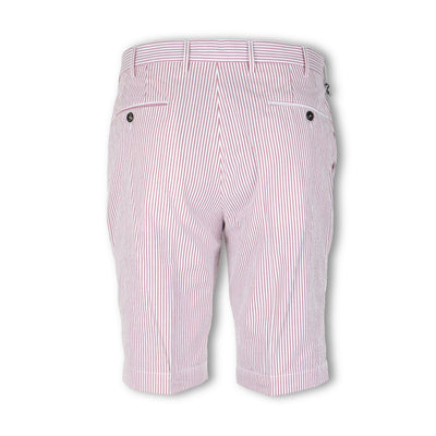 Bermuda Shorts - Striped Seersucker Cotton 