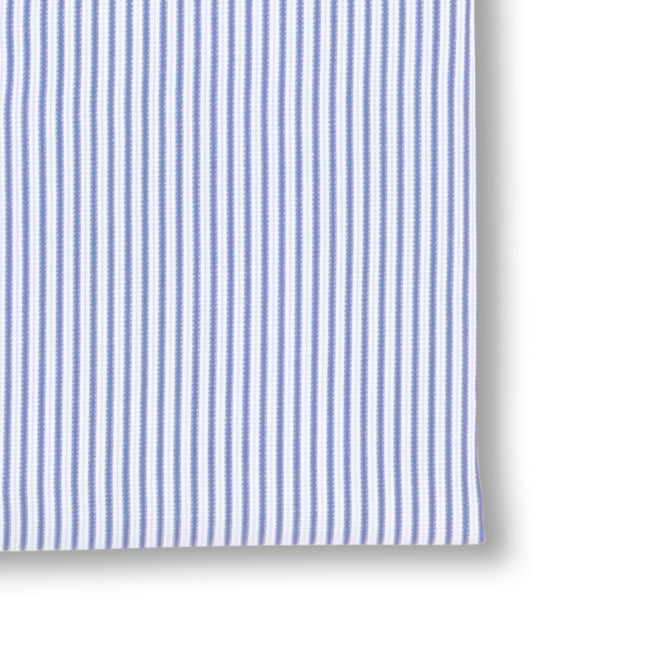 Striped White and Navy Shirt