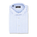 Shirt Bicolour Large Striped Cotton Single Cuff 