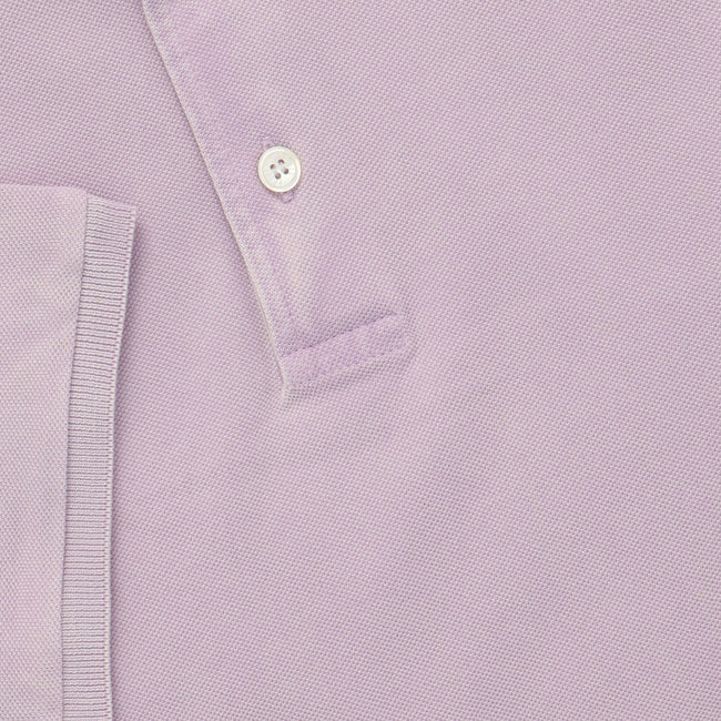 Polo Piqué Frosted Plain Colour Cotton Short Sleeves