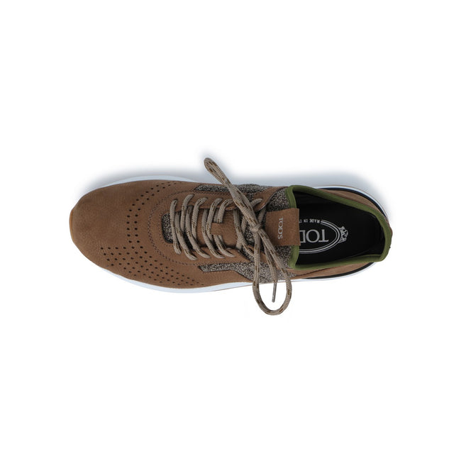 Sneakers - SPORTIVO Nubuck, Jersey & Rubber Soles Lace-Ups 
