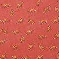 Pocket Square Colored Fox Patterns Wool And Cashmere