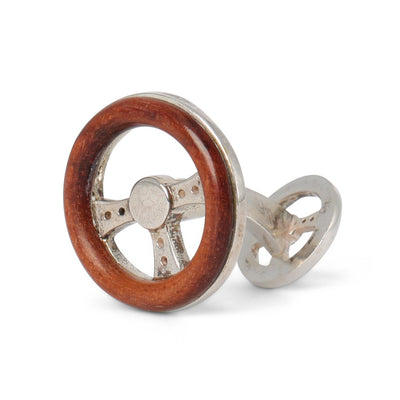 Cufflinks - Ying Yang Sterling Silver, Ebony Wood & Ivory 