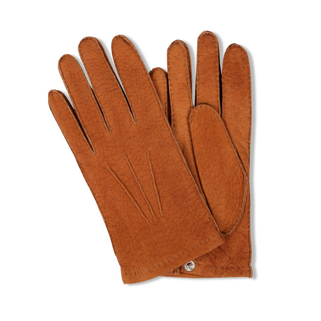 Brown Ostrich Gloves
