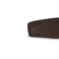 Dark Brown Nubuck Stitched Belt