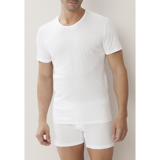 Plain Colour Cotton Crew Neck Short Sleeves T-Shirt