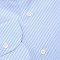 Shirt - Striped Cotton Single Cuff Italian Collar