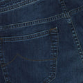 J688 Dark Blue Jersey Denim Jeans