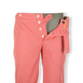 Plain Colour Micro Oxford Straps And Buttons Pants