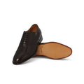 Laced Derbies in Brown Leather-4025615